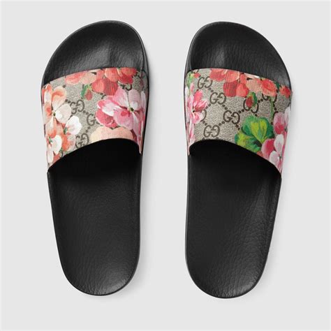 bloomingdales womens gucci slides|Gucci slides with butterfly.